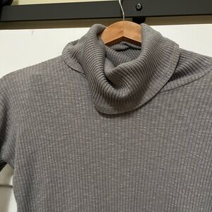 Bobi Brown Ribbed Knit Top with long turtleneck